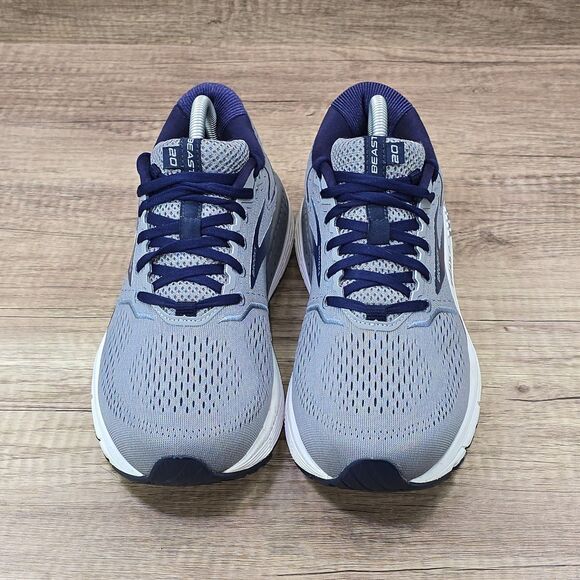 Brooks Beast 20 Men's Size 9.5 D Gray Blue Running Walking Shoes (1103271D491) - Picture 2 of 9